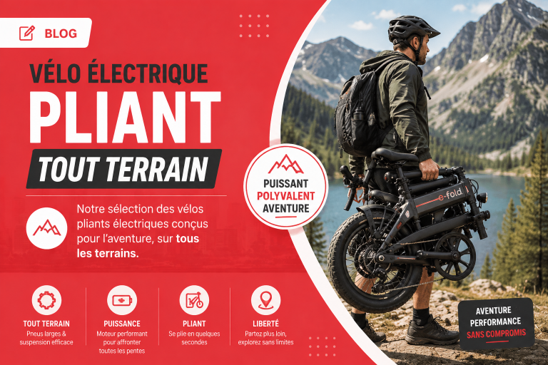 Vélo électrique pliant tout-terrain fatbike